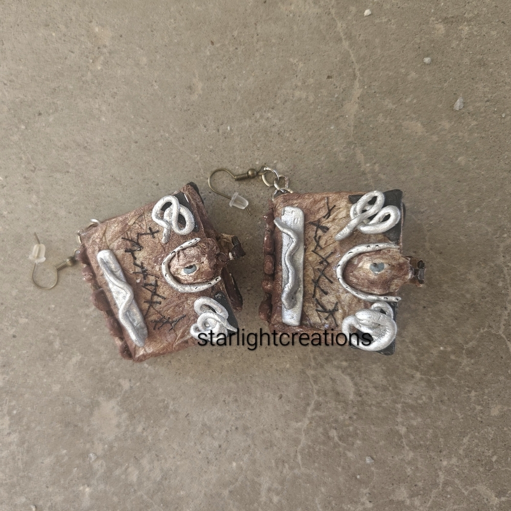 Hocus Pocus Mini Spell Books Jewelry Earrings Sanderson Sisters 90s Cult Classic